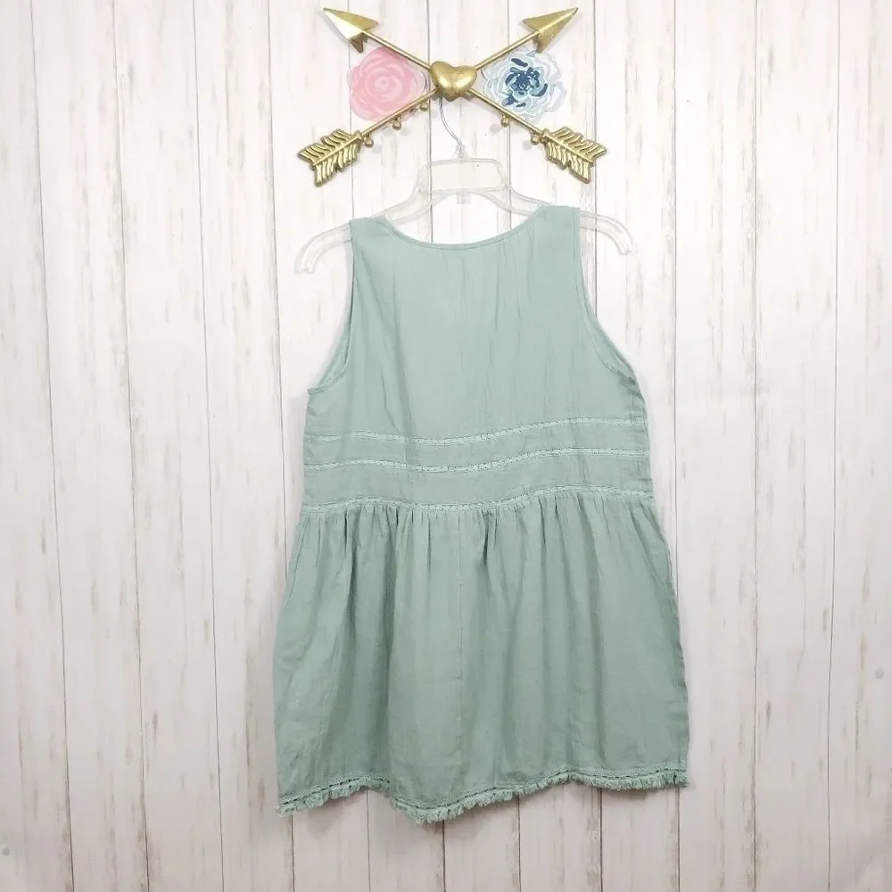 Easel Mint Green Tunic Top Size Medium